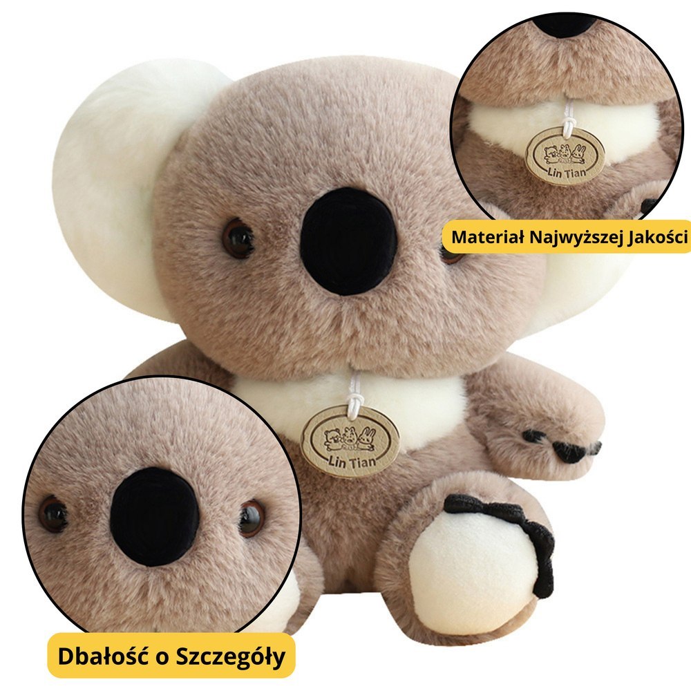 Maskotka Pluszowa Przytulanka Miś Koala Szary 23cm LEAN Toys