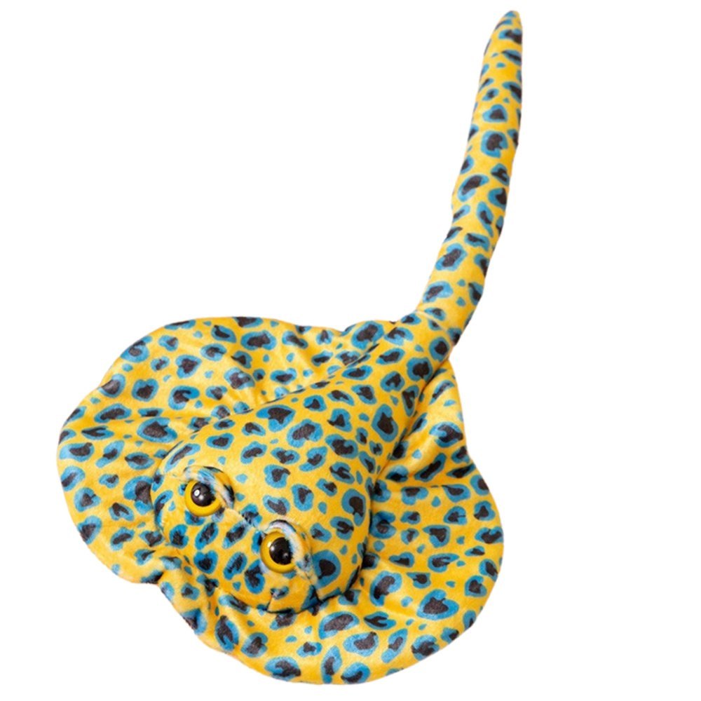Maskotka Pluszowa Płaszczka Przytulanka Żółta W Kropki 50cm LEAN Toys
