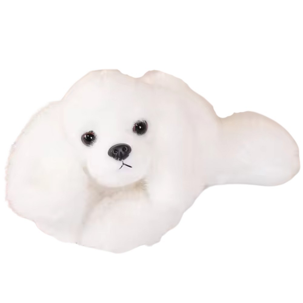 Pluszowy Piesek Maltańczyk Z Obciążonymi Łapami Biały 30cm LEAN Toys