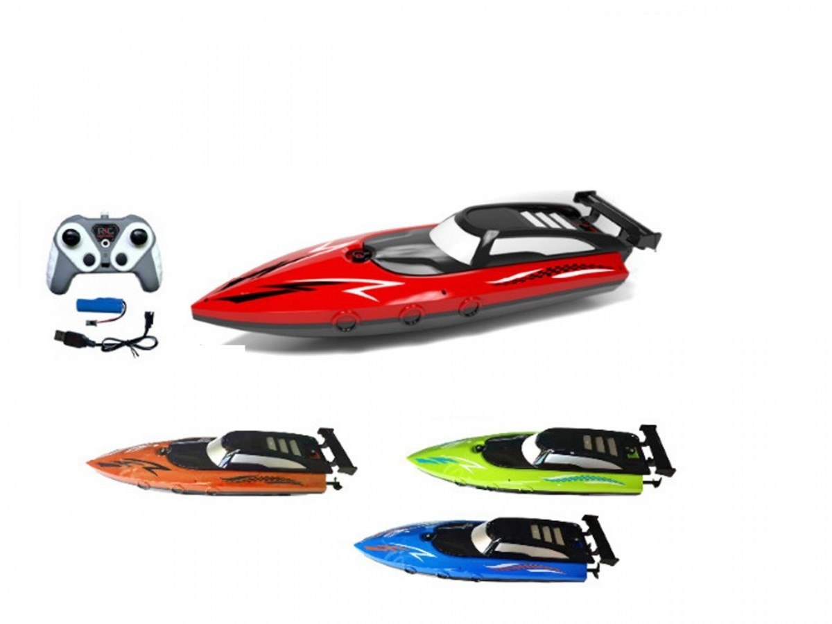 Motorówka 2,4 G, R/C ładowarka USB, świecąca Madej
