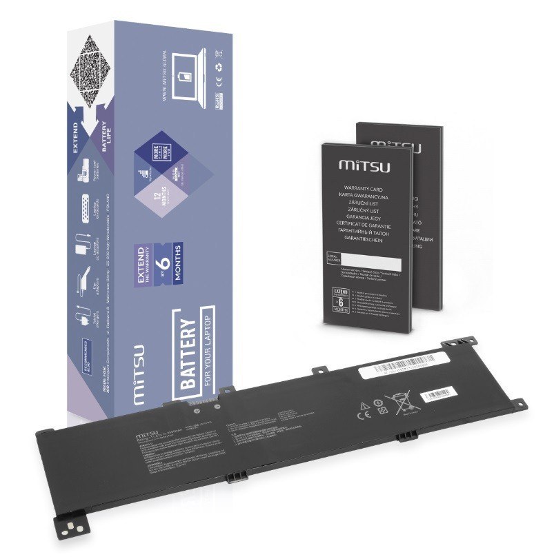 Bateria B31N1635 do Asus Vivobook 17 A705 N705 X705 Pro 3500 mAh (40 Wh) 11.52V Mitsu