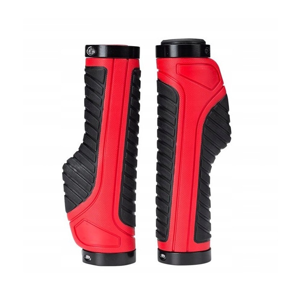 Gripy chwyty rowerowe ergonomiczne śr. 22mm czerwone ROCKBROS