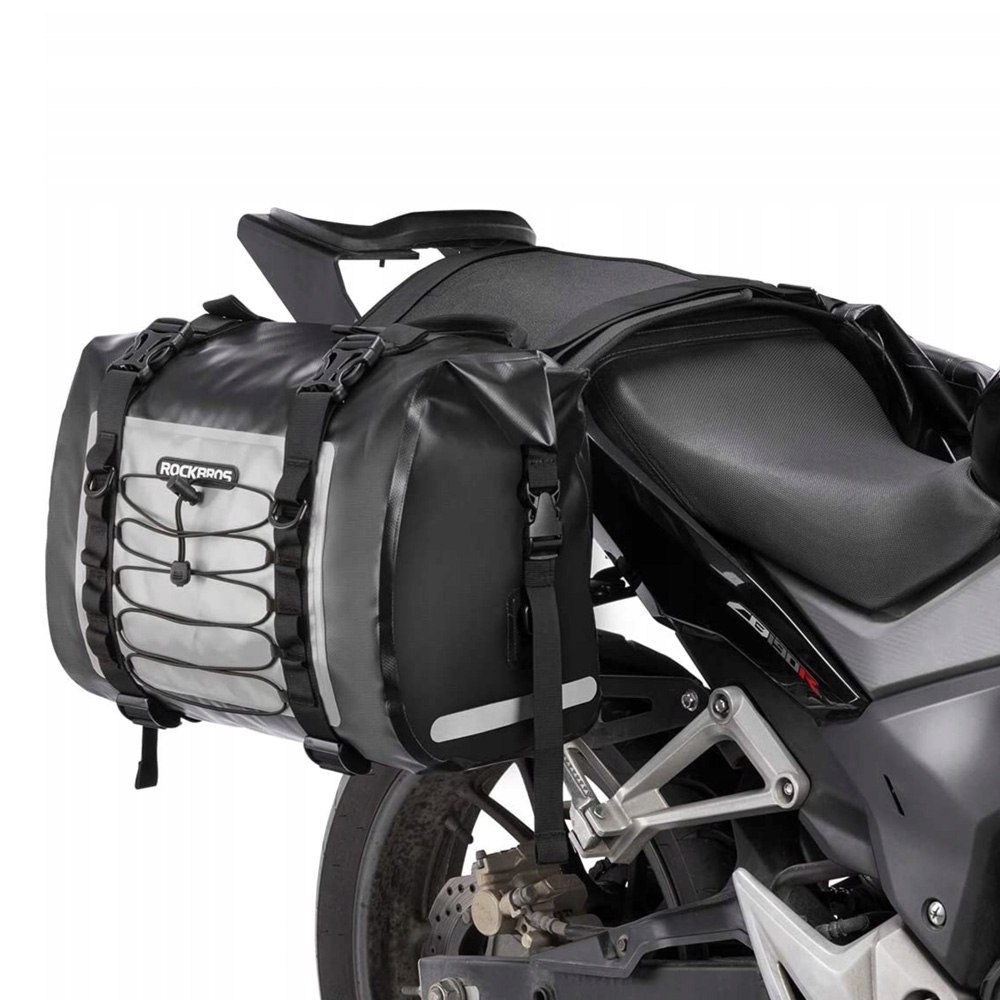 Podwójna wodoodporna torba motocyklowa dwie sakwy duża pojemność 60L szara ROCKBROS