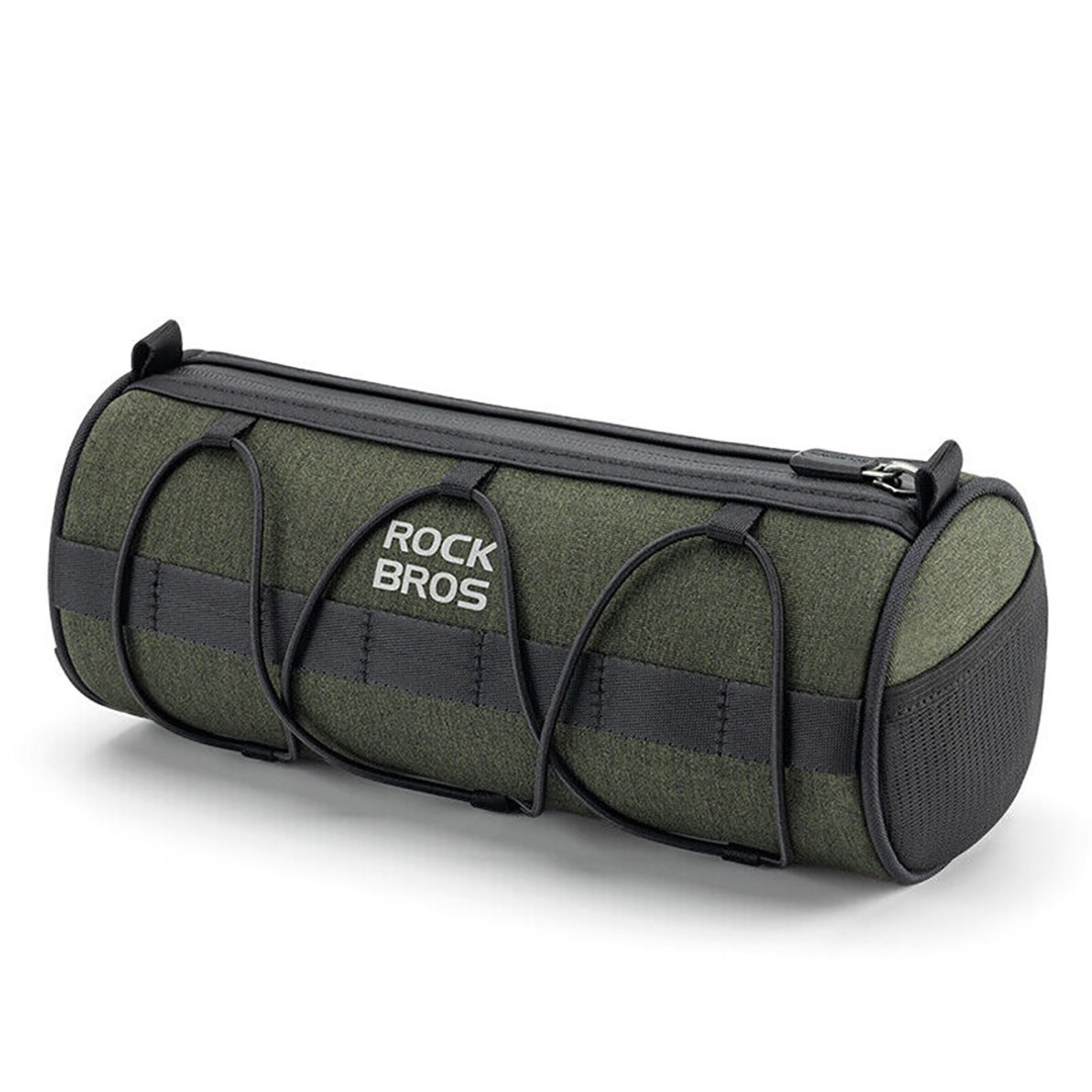 Torba rowerowa mocowana na kierownicę ramę pod siodełko 2l - zielona ROCKBROS