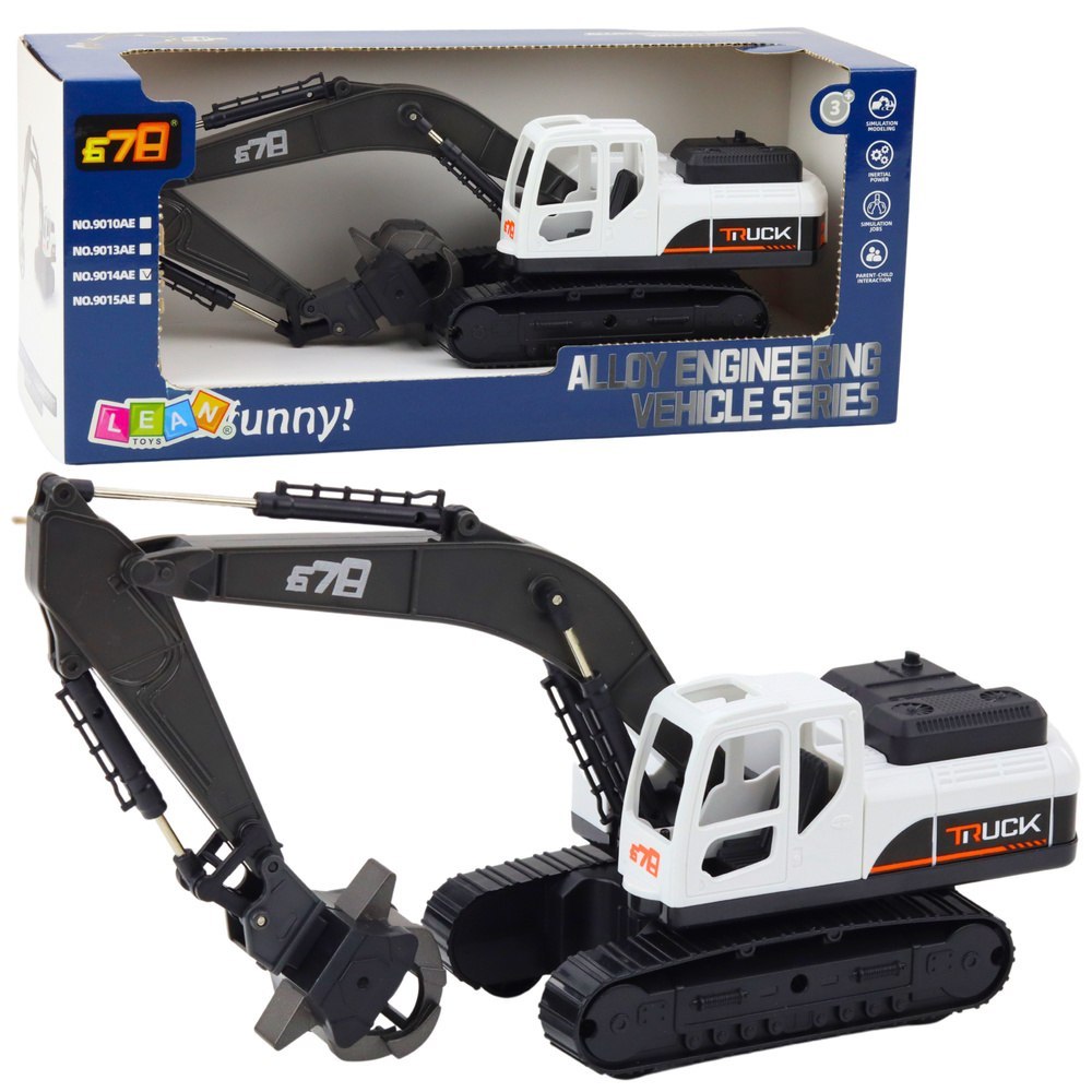 Koparka Gąsienicowa Chwytak Ruchoma Łyżka Obrót 360° LEAN Toys