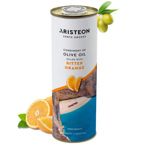 Oliwa z oliwek z dodatkiem gorzkiej pomarańczy 500 ml ARISTEON