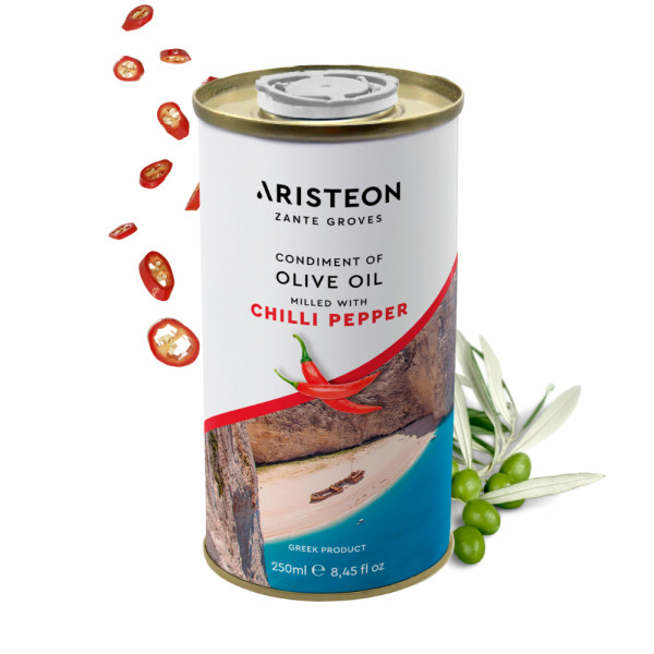 Oliwa z oliwek z chilli 250 ml ARISTEON Grecja Zakynthos