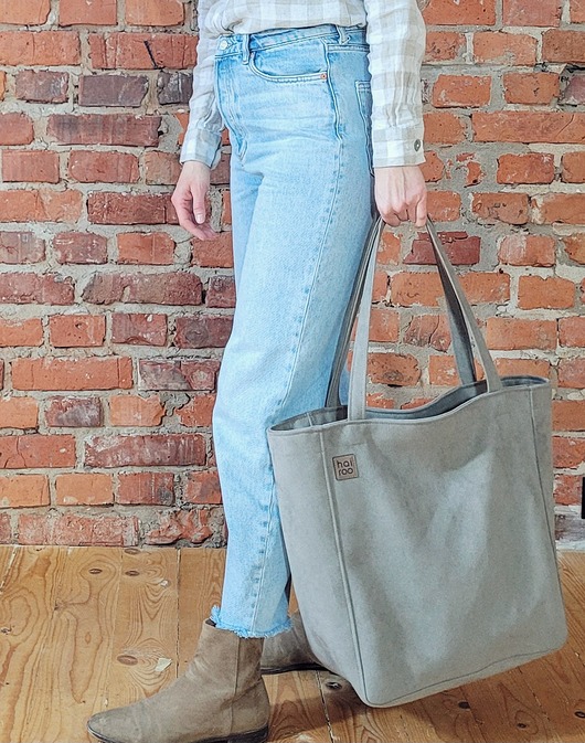 Lazy bag Bukka beżowa nubuk vegan