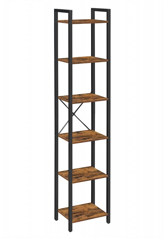 Regał słupek 6 poziomów rustykalny 187 cm LOFT