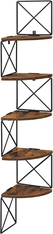 Regał z półkami narożny ścienny 128 cm LOFT