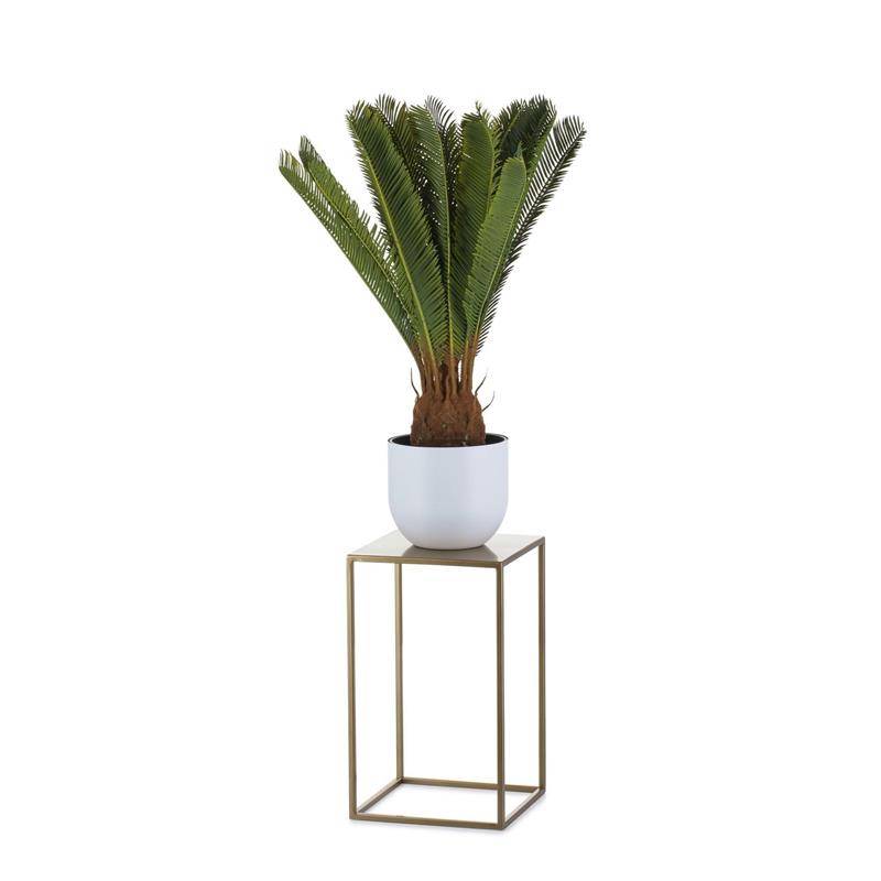 Kwietnik nowoczesny stojący 40 cm złoty GLAM