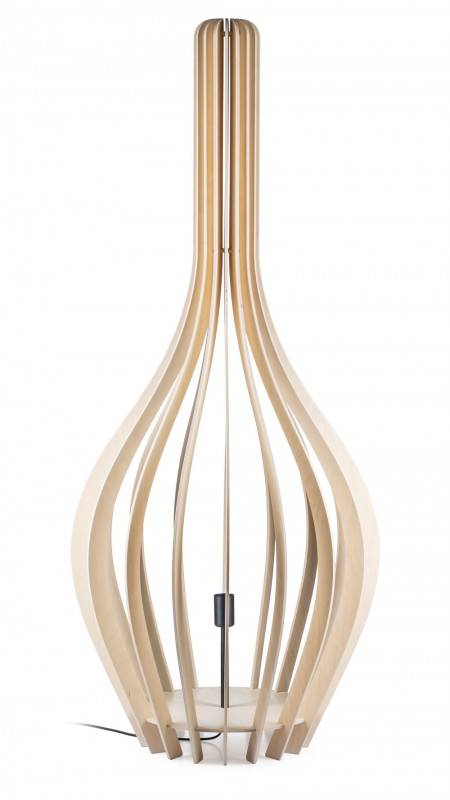 Duża lampa stojąca PLYWOOD 148 cm BOHO