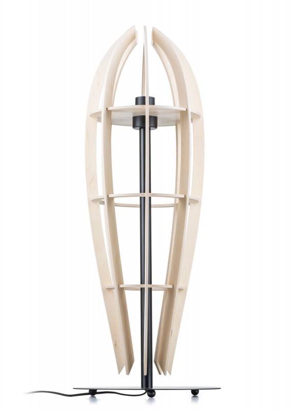 Lampa stojąca podłogowa BOHO PLYWOOD
