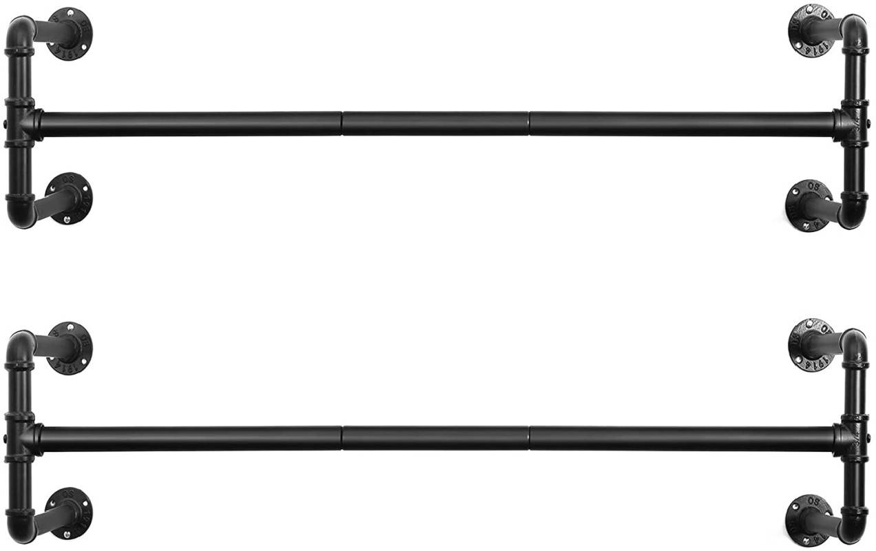 Zestaw 2 wieszaków ściennych na ubrania 110 cm