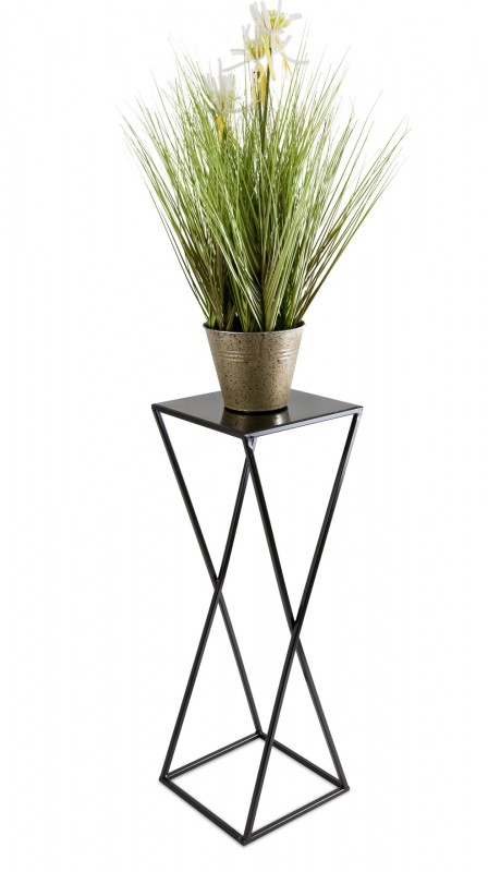 Kwietnik na rośliny stojący 70 cm czarny LOFT