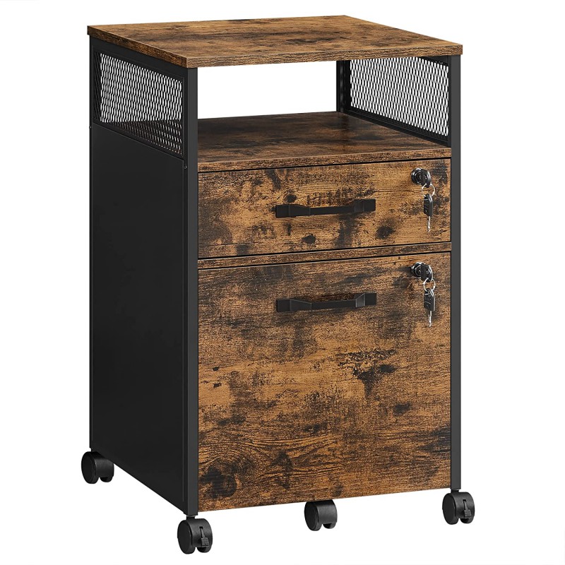Kontener mobilny na dokumenty 2 szuflady 69 cm LOFT