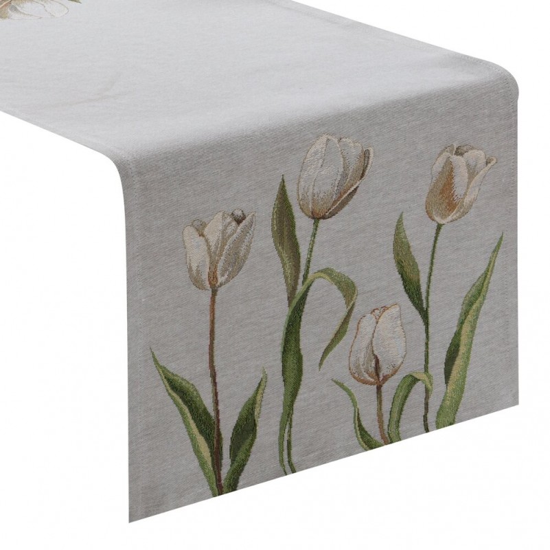 Bieżnik gobelinowy 4041/POP 45x140 cm tulipany
