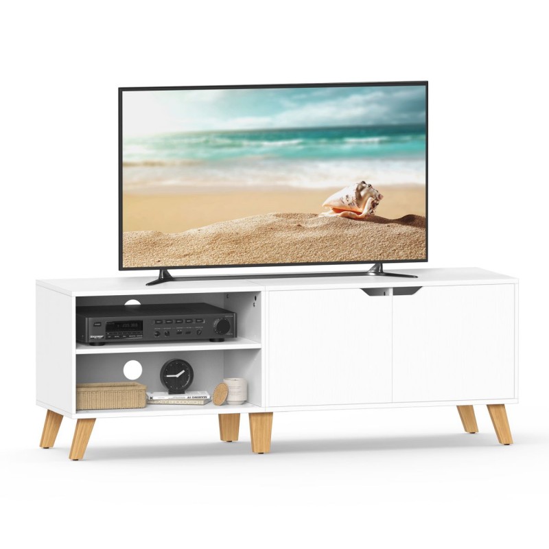 Biała szafka pod TV do 65 cali