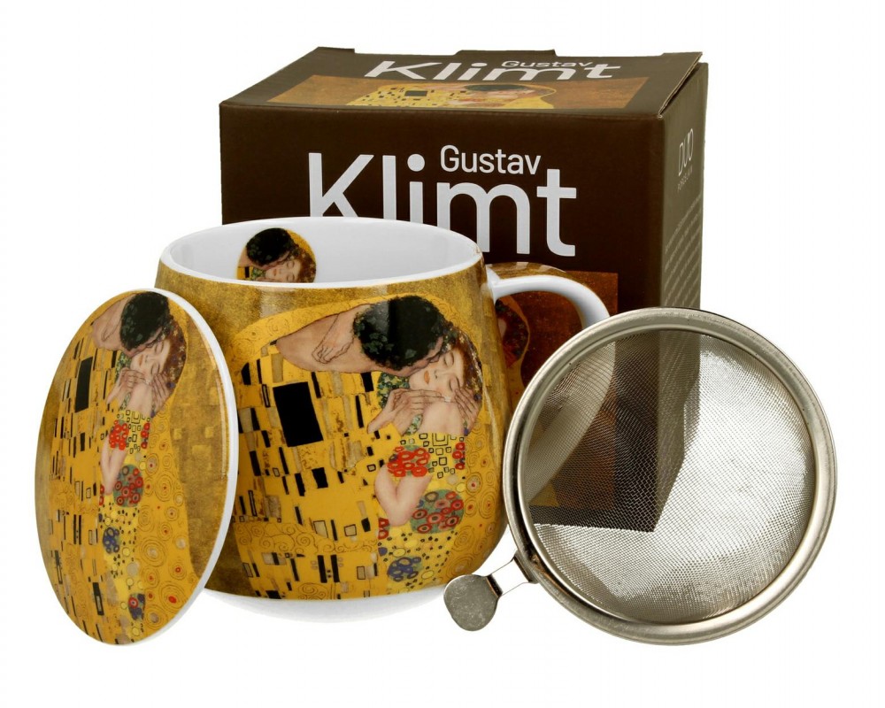 Kubek z zaparzaczem Klimt The Kiss 430 ml