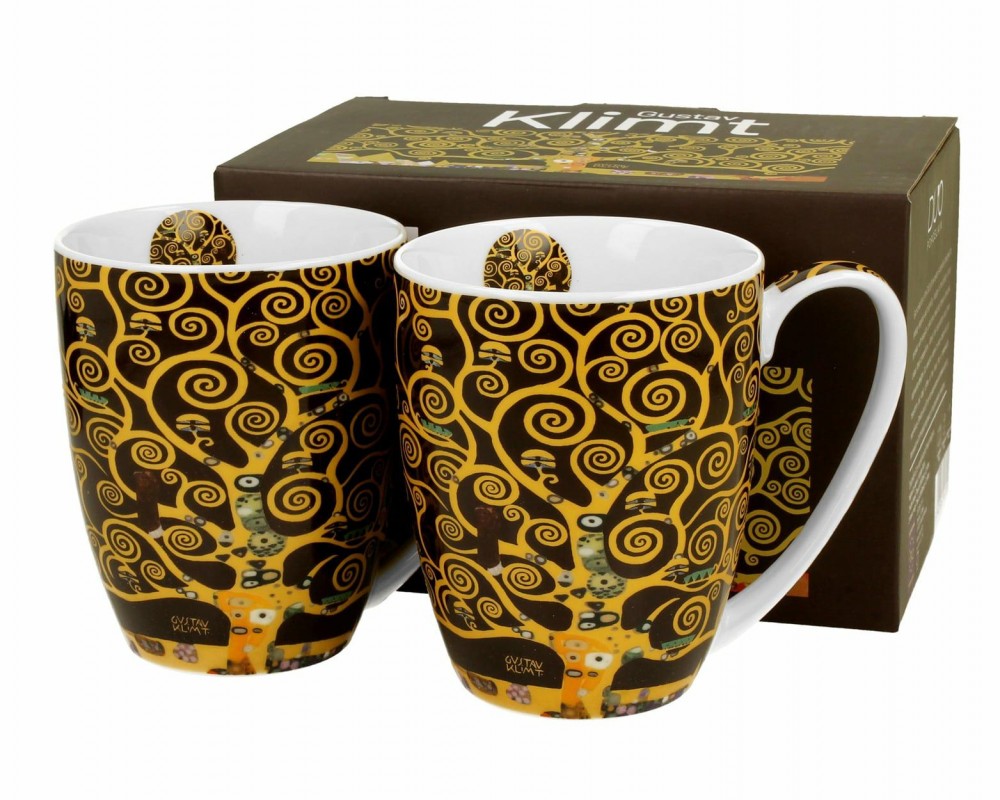 Komplet 2 kubków Klimt Tree Of Life 350 ml