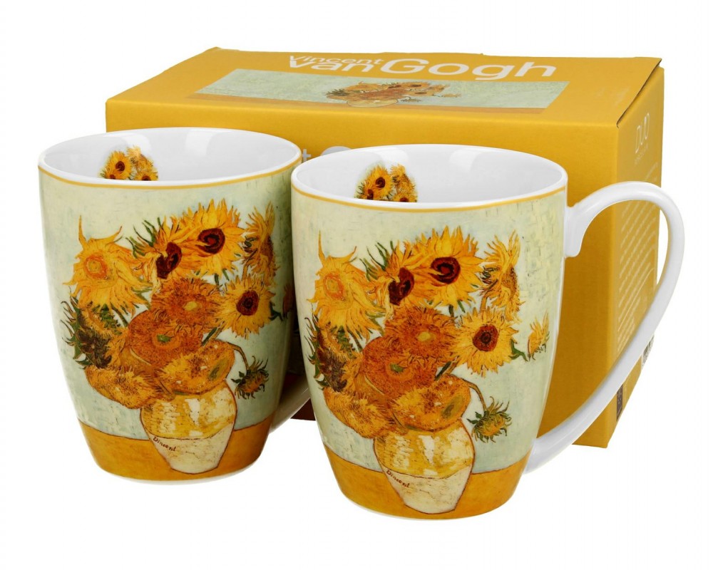 Komplet 2 kubków Van Gogh Sunflowers 350 ml