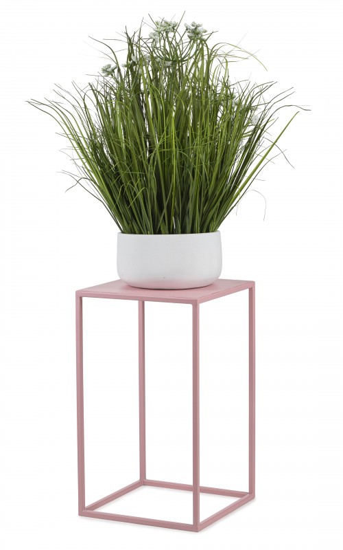 Różowy kwietnik stojący 40 cm