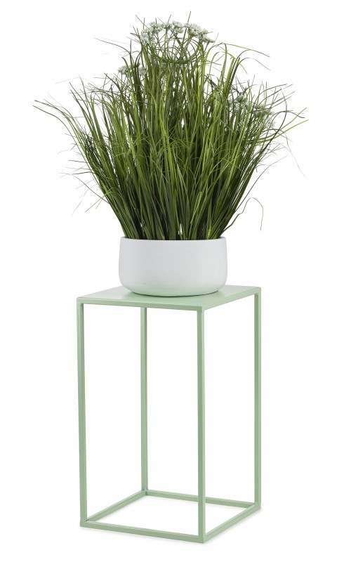 Seledynowy kwietnik stojący 40 cm