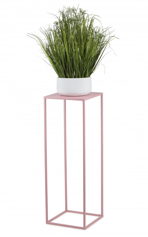 Różowy kwietnik stojący 70 cm