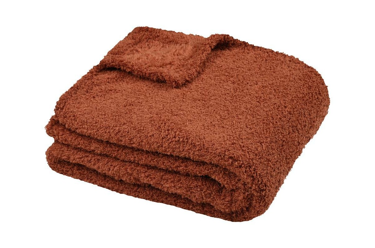 Koc MONTREAL 130x160 pomarańczowy futerko