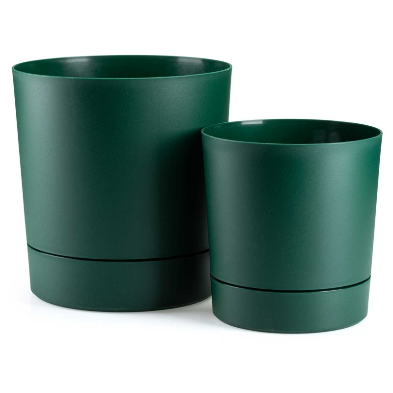 HowHomely Zestaw donic z podstawką Azalea recykling awokado