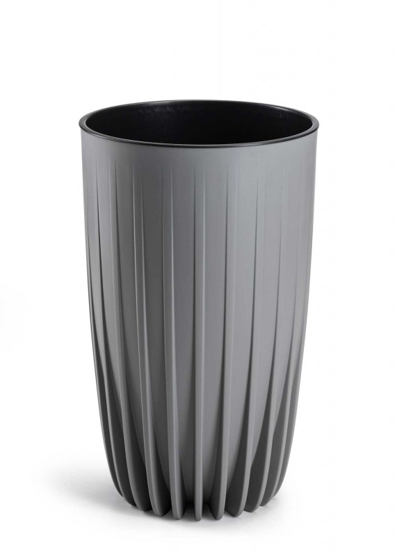 HowHomely Donica Stripped Wysoka szara 25xh42 cm