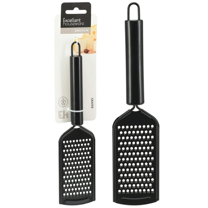 Tarka kuchenna z rączką czarna stalowa