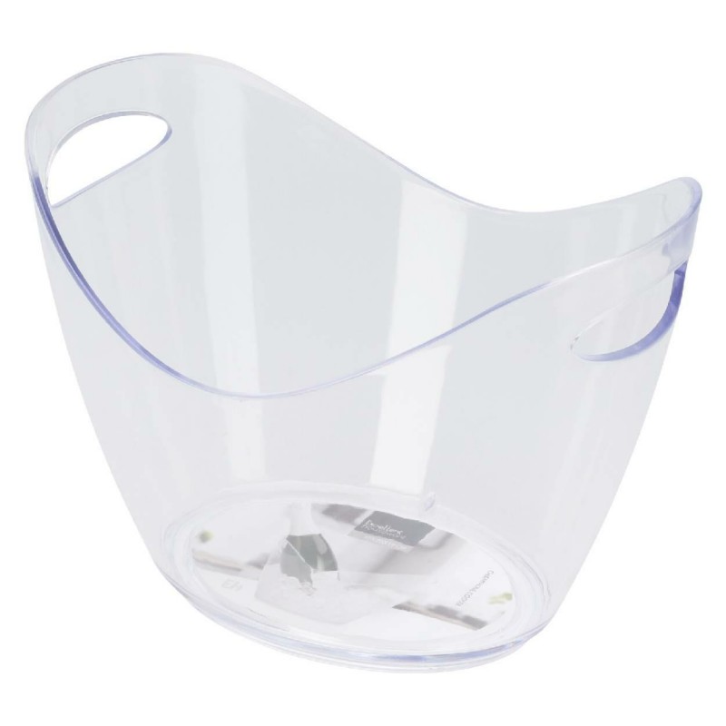 Cooler do szampana z przezroczystego tworzywa 27x20x19,6 cm