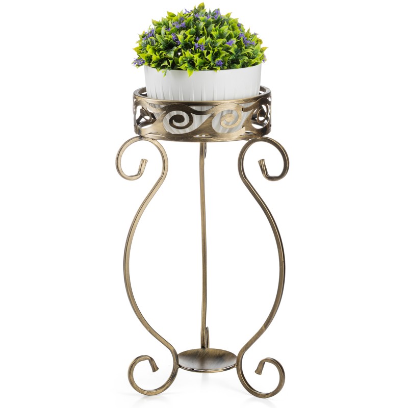 Dąstal Kwietnik stojący na doniczkę Fiorina 63 cm złoty