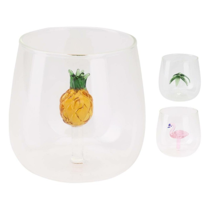 Zestaw 3 szklanek z figurkami wewnątrz 400 ml