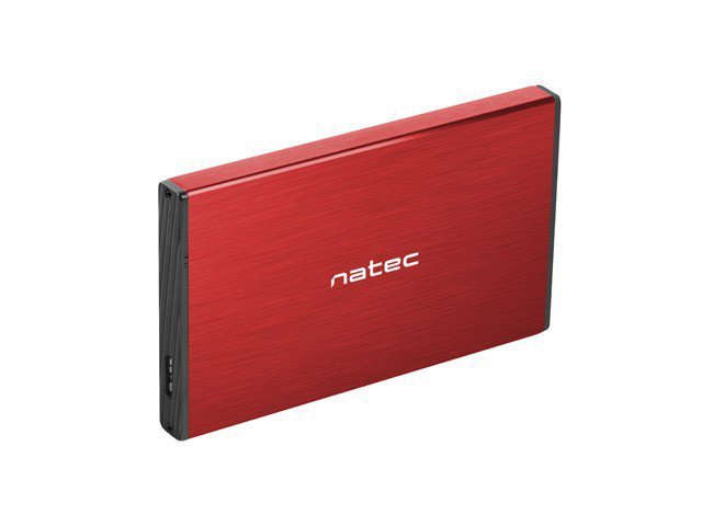Natec Kieszeń zewnętrzna HDD/SSD Sata Rhino Go 2,5 USB 3.0 czerwona NKZ-1279