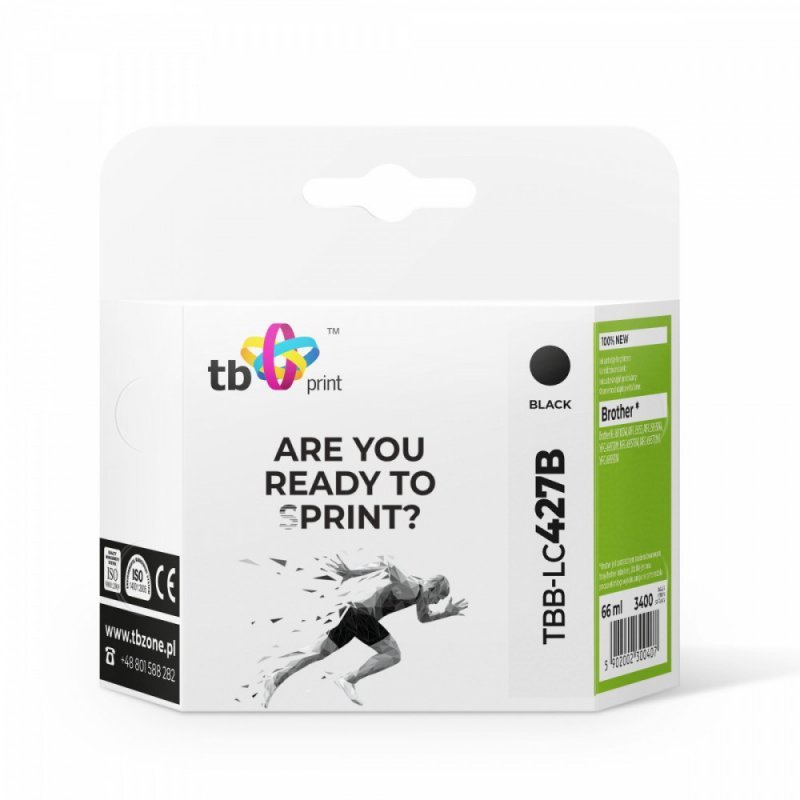 TB Print Tusz do Brother MFC-J5955DW TBB-LC427B 100% nowy czarny TBB-LC427B