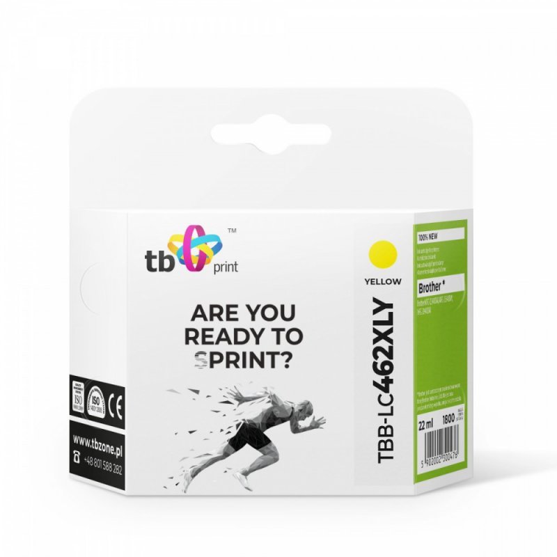 TB Print Tusz do Brother MFC-J3540DW TBB-LC462XLY 100% nowy żółty TBB-LC462XLY