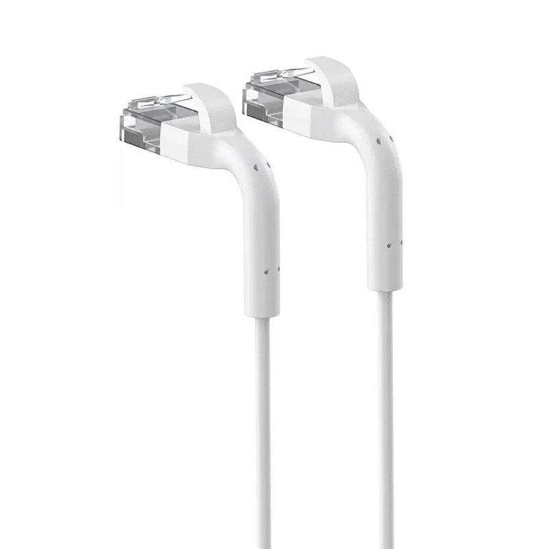 Extralink Patchcord kat.6a U/FTP 1Gbps miedź kabel sieciowy skrętka, łamana końcówka 10m biały EX.39012