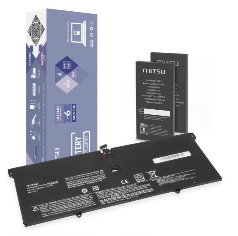 Mitsu Bateria L16M4P60 L16C4P61 do Lenovo Yoga 920-13IKB 9120 mAh (70 Wh) 7.68V BC/LE-920
