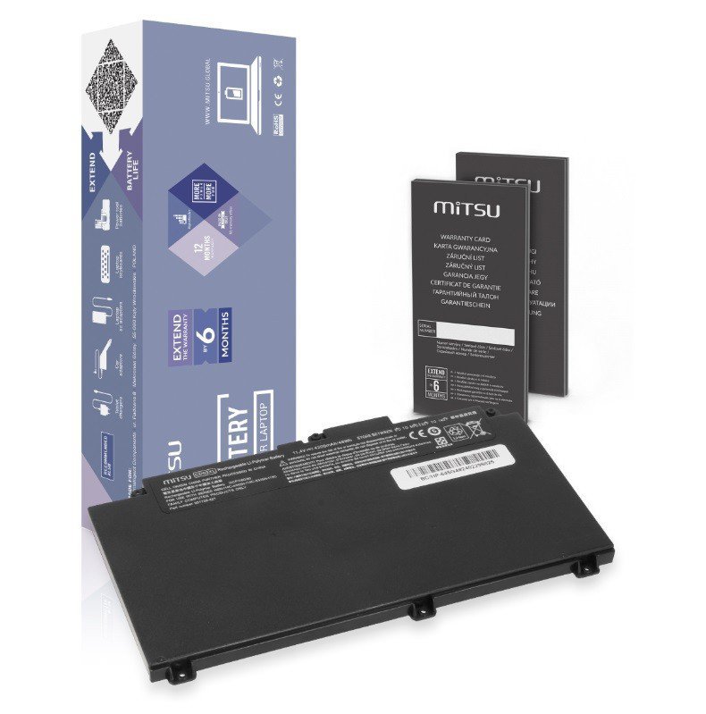 Mitsu Bateria CD03XL do HP ProBook 645 650 G4 650 G5 640 650 G7 4200 mAh (48 Wh) 11.4V BC/HP-645G4