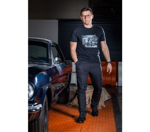 MIX&MATCH SPODNIE ROBOCZE STRETCH CZARNE ROZMIAR M