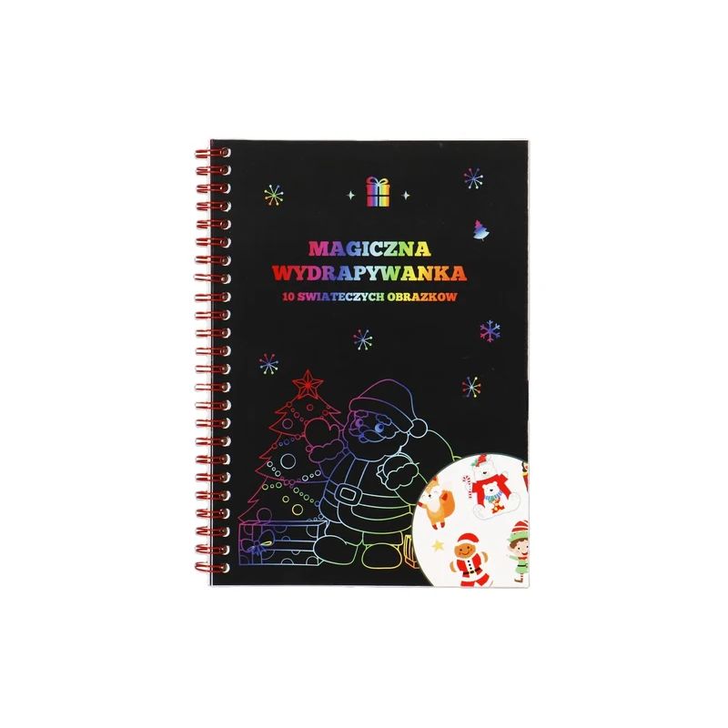 Magiczna Wydrapywanka Z Obrazkami Świątecznymi - zabawka