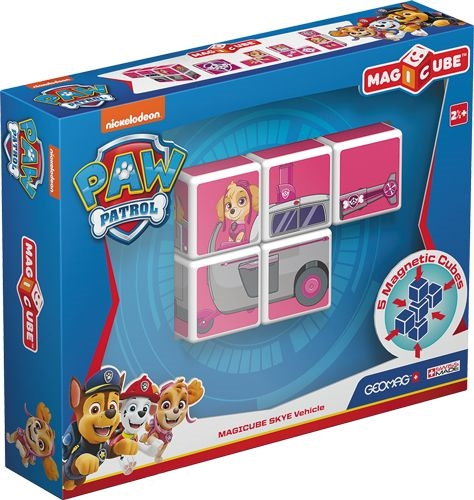 Psi Patrol Magicube. Klocki magnetyczne. Skye Pojazd - klocki