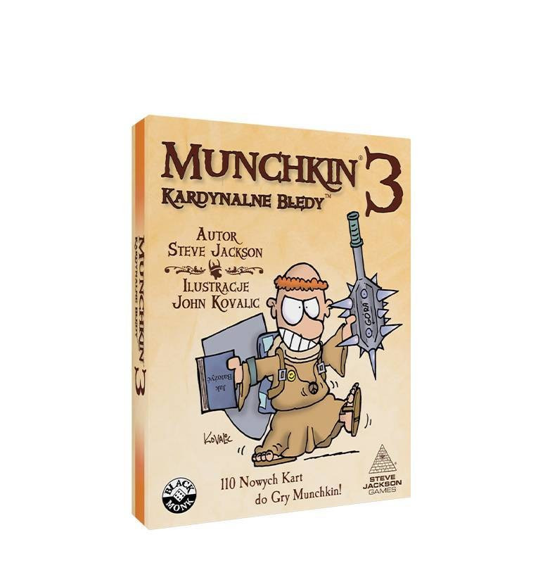 Munchkin 3. Kardynalne Błędy Black Monk - Steve Jackson - gra