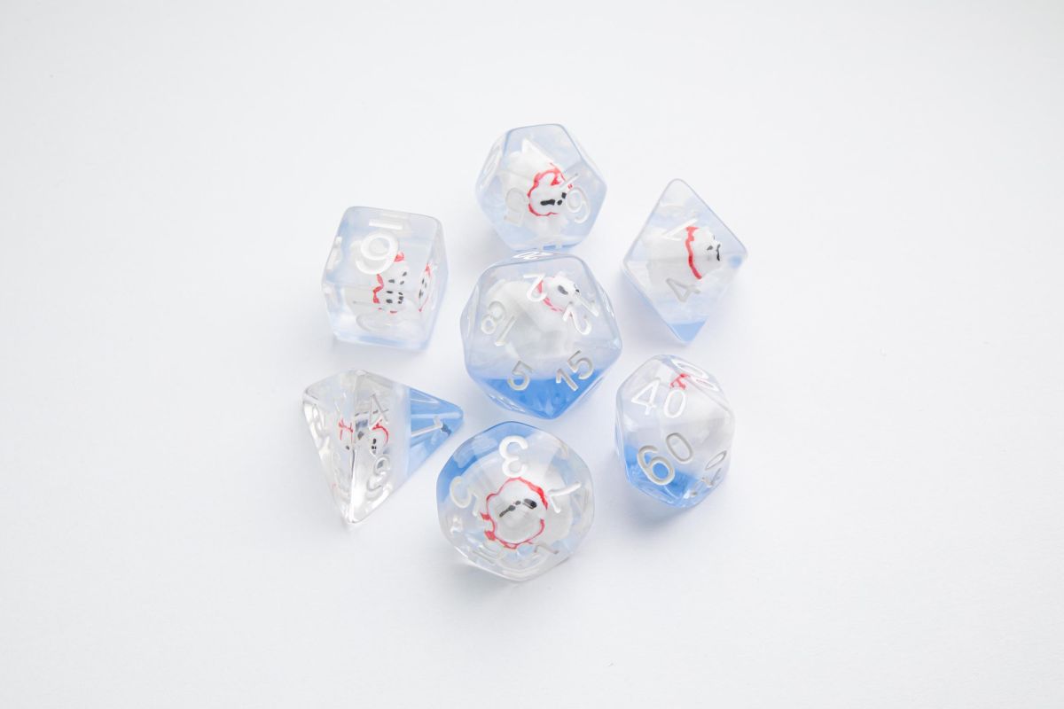 Gamegenic: Embraced Series - Rpg Dice Set - Polar Bear - gra