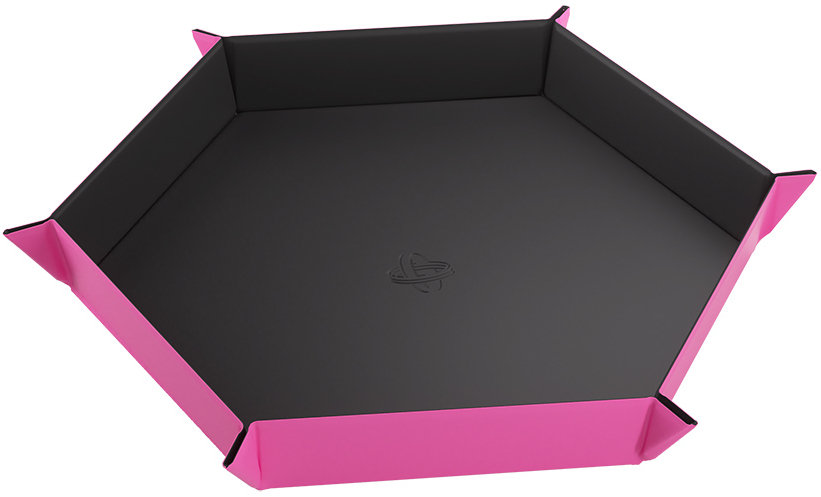 Gamegenic: Magnetic Dice Tray - Hexagonal - Black/Pink - gra