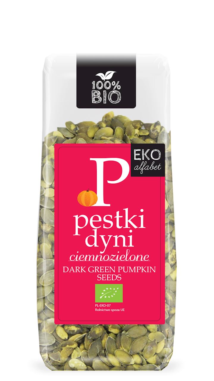 Eko Alfabet Pestki dyni ciemnozielone 150 g Bio - żywność