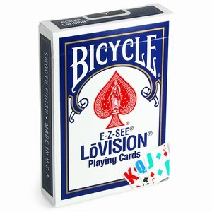 Bicycle E-Z-SEE LoVision, karty, czerwone - gra
