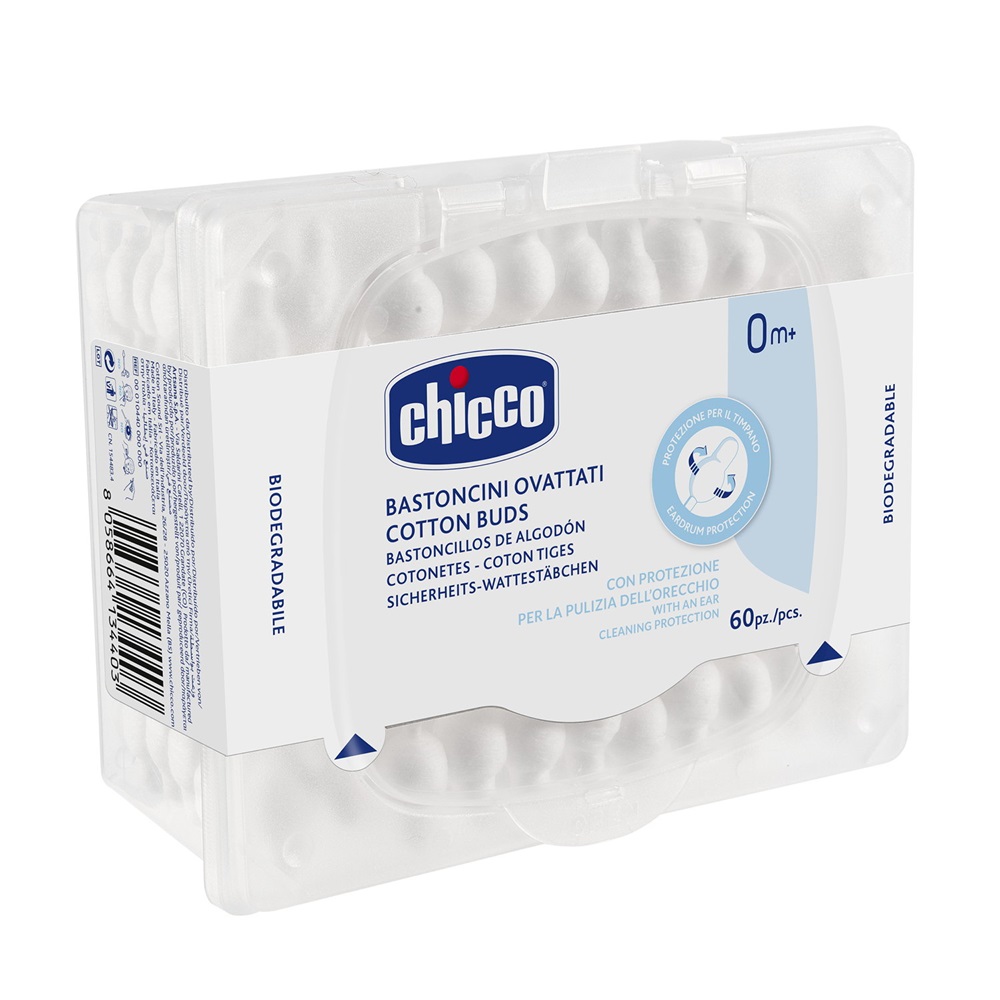 Chicco Patyczki do uszu 60 szt. - artykuł higieniczny